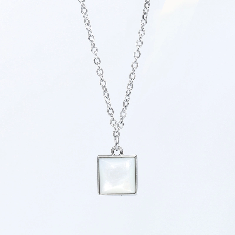 OEM / ODM Simple and Personalized Necklace Custom Wholesale Pendant Chain Jewelry Diamond Stainless Steel Necklace