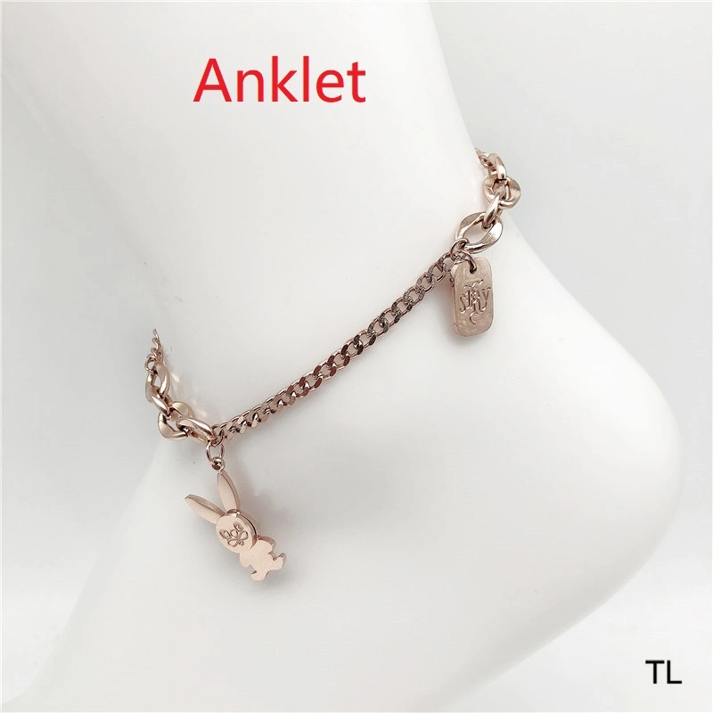 Manufacturer Customized 18K Gold-Plated Anklet Waterproof Top Fashion Anklet 18K Stainless Steel Bracelet Wholesale