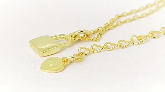 Halskette con serratura minuscola in stile personalizzato con design OEM